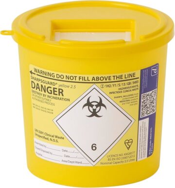 SHARPSGUARD YELLOW SHARPS BIN