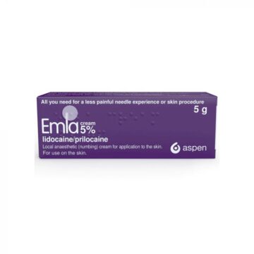 EMLA 5% CREAM 5g LIDOCAINE/PRILOCAINE NUMBING CREAM